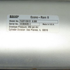 Schrader Bellows FW2F128121 8.500 Pneumatic Air Cylinder 250 PSI 8.5″ Stroke