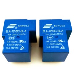 2Pcs Songle SLA-12VDC-SL-A 12VDC General Purpose Relay 5Pins 30A