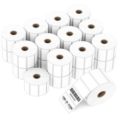 Direct Thermal Labels 2×1″ for Barcodes & Shipping – 24 Rolls, 1300 Labels/Roll