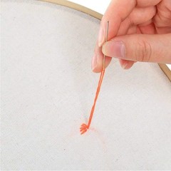 Needlework Fabric, 4Pcs 4 Colors Natural Linen Fabric Solid 20 inch, Multi