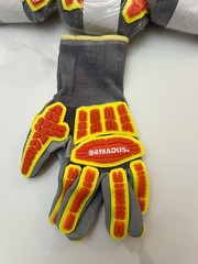 Impact Resistant Work Gloves Ormadus 6 Pairs Sandy Foam Nitrile Coated Sz Small
