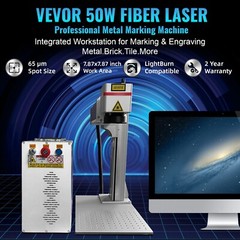 VEVOR 50W Portable Fiber Laser Marking Machine Metal Marker Engraving 7.9×7.9 in