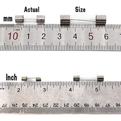 10Pcs F3AL250V 5X20 Mm (3/16 in X 3/4 In) 3A Fast Blow Fuse 250V Glass Fuse