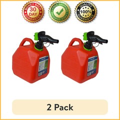 (2 pack) 2-GL Scepter SmartControl Gas Can. Fuel Type Gas. Red.