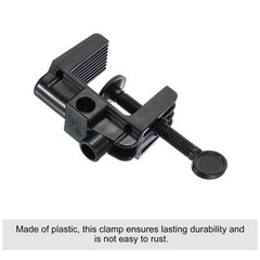 0.51″ Hole Dia. Desk Clamp Plastic Adjustable Universal C-Clamp Base, Black