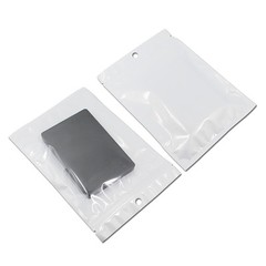 White Clear Plastic for Zip Retail Pearl Lock Packaging Hang Bags Accessories
