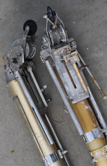 LOT OF 2 TAPETECH Taper Drywall Bazooka (MISSING PARTS)
