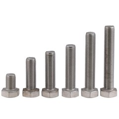 M12 – 1.0 Fine Thread 304 Stainless Steel Hex Cap Bolt / Screw DIN 933 Tap A2