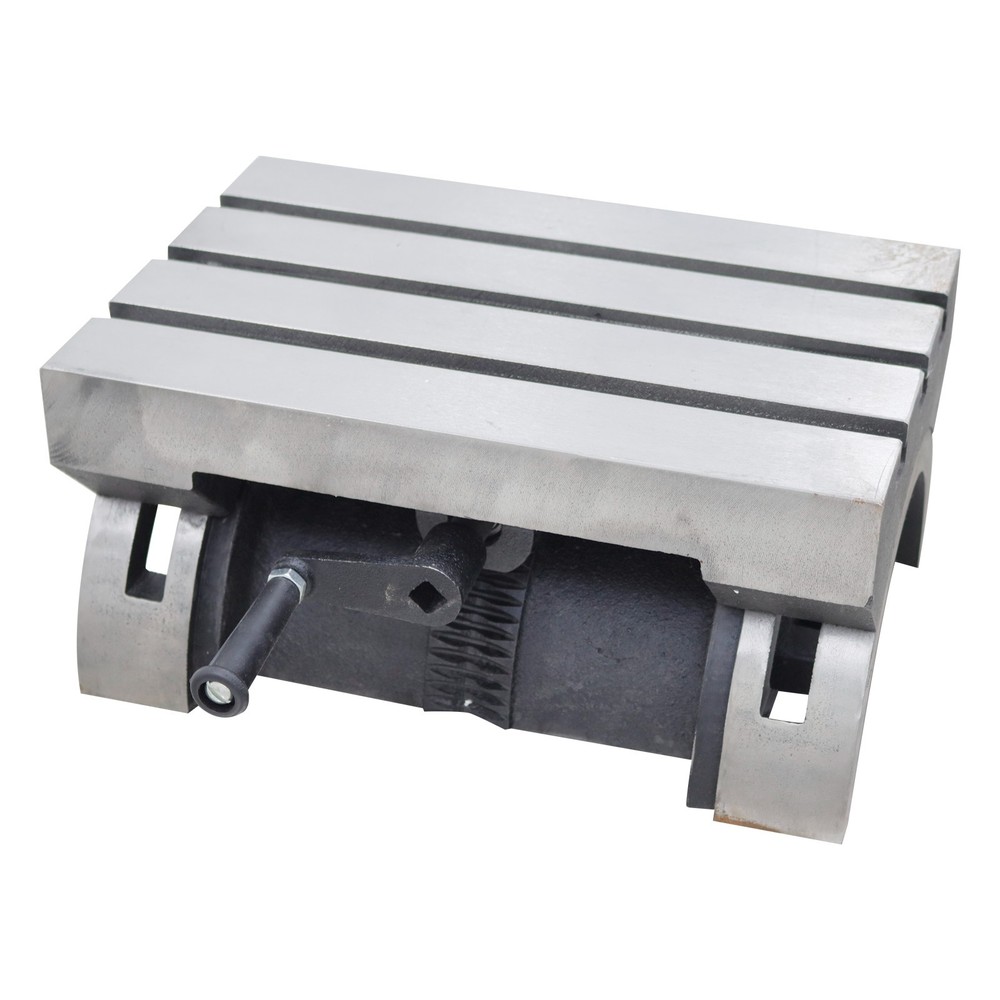 15-Inch Adjustable Angle Tiltable Worktable Cast Iron Milling Drilling Grinding