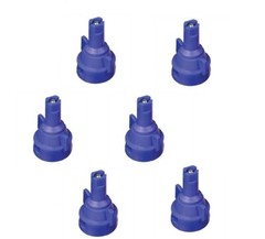 Pack of 6 – TeeJet Air Induction Flat Spray Tips Blue 110° Polymer Visiflo