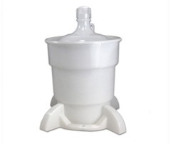 CP Lab Safety SC-3004CPB Waste Container Base 4L Nalgene HDPE Lot of 2