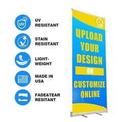 Custom Retractable Banner with Aluminum Frame For Events, Promotion Advertising