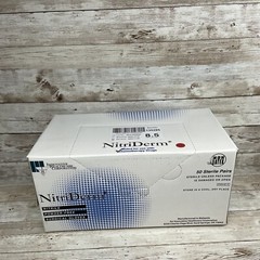 NitriDerm Nitrile Surgical Gloves Sterile 1 Case 200 Pair, Size: 8.5 Exp: 11/25