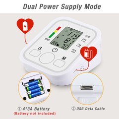 Digital Blood Pressure Monitor Automatic Pulse Meter BP Machine Voice Talking