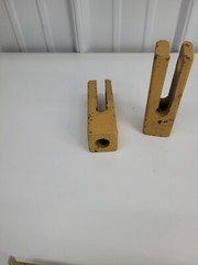 Air Cylinder Clevis Rods Heavy Duty 3/4 Pin Hole 5/8 Thread Qty 1 Yellow Gray b4