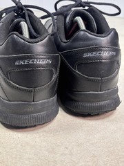 SKECHERS Nampa WIDE SR Work Shoes Relaxed Fit MENS 13 Wide Triple Black 77156W