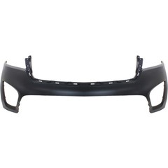 Front Upper Lower Bumper Kit Grille Fog Light 16-18 Kia Sorento LX EX