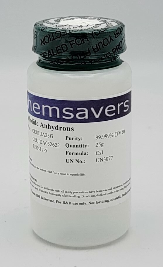 Cesium Iodide Anhydrous, 99.999% (Trace Metals Basis), Certified, 25g