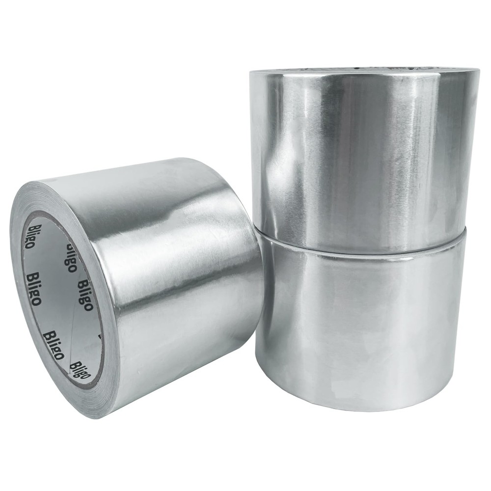 3 Pack Aluminum Foil Tape 3 Inch x 225 Feet Total, Heavy Duty Waterproof HVAC…