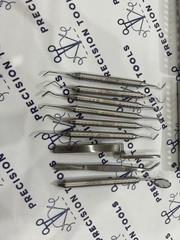 Hu-Friedy Dental Composite Instruments Set of 9 PCS with Sterilization Cassette