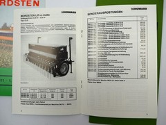 3x Original Brochure Price List Binder Nordsten Seed Drills 1980s