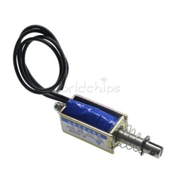 JF-0530B DC12V 300mA 5N/10mm Pull-Push-Type DC Solenoid Electromagnet New