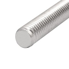 5 Pack M8 x 200mm 304 Stainless Steel Fully Threaded Rods Fasteners Silver Tone