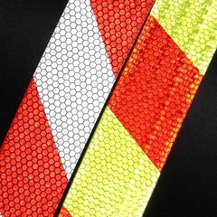 Reflective Safety Warning Tape Self Adhesive Car Warning Strip Roll