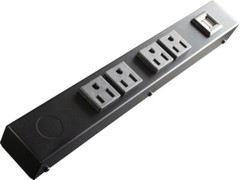 12″ 4-Outlet Hardwired Power Strip with USB, HU104