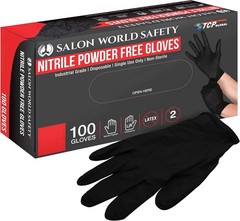 Black Nitrile Disposable Gloves, Box of 100, Size X-Large, 5.0 Mil – Latex Fr…