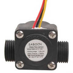 G1/2 Water Flow Sensor Control Effect Flowmeter Switch 1-30L/min for Arduino
