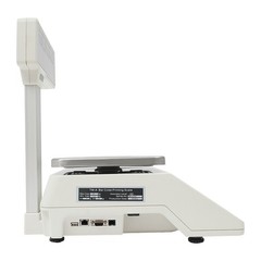 Commercial Label Printing Scale 30kg Capacity with Barcode Scanner Port