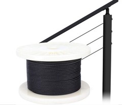 Stainless Steel Black Oxide Cable Wire Rope 1/8″x 500ft,316 , 1×19 Construction