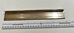 BRUSHED BRASS TONE NAME TAG PLAQUE PLATE For Desks Slide Letter Style 10″ X 1.5″