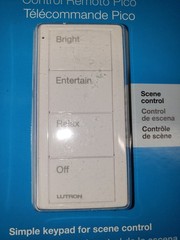 Lutron Pico Control – 4-Button Any Room Scene Control PJ2-4B-GWH-P03 Gloss White