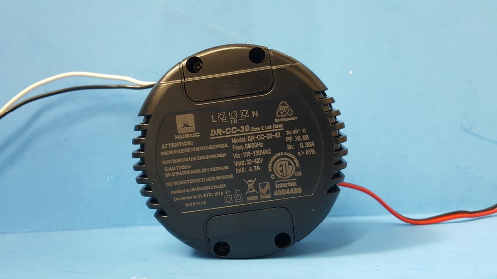 Dimmable LED Driver, DR-CC-30, HUARUI , 32-42 Volt, 700mA, 30 Watt