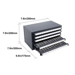 VEVOR Tap Dispenser Organizer Cabinet Five-Drawer #2-56-#12-28 60 Compartment