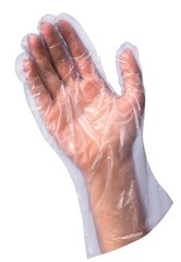 (5 pack) Disposable Poly Food Gloves, 120-Count, Latex-Free, One Size Fits Most