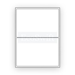 2-20,000 8.5 x 5.5 EcoSwift Shipping Half-Sheet Self-Adhesive eBay PayPal Labels