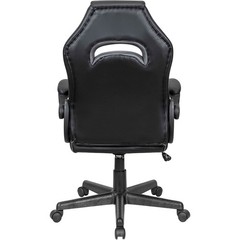 Racing/Gaming Chair Mid Back Synthetic Leather Black/Gray