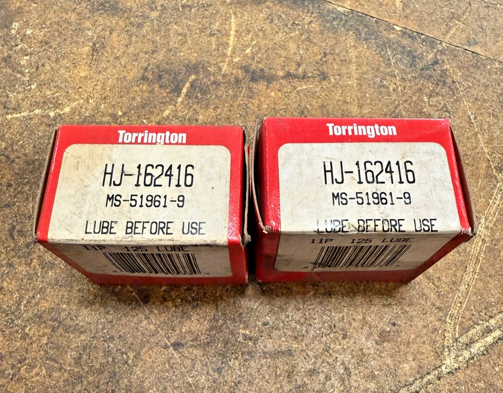 Lot of 2 -Torrington HJ-162416 Needle Roller Bearing 1″X 1 1/2″X 1″ (NEW) QTY 2