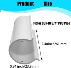 Lightweight 16Pcs Summer Clamps for 3/4″ PVC, Easy Installation & Versatile Use