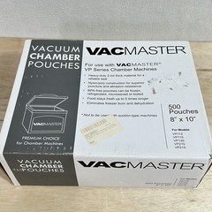 Vacmaster Vacuum Chamber Packaging 8 x 10 Pouches 3-Mil 500 Per Case Sealed