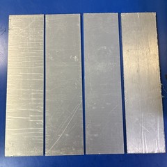 6061 T651 Aluminum Sheet Metal 3 X 12 X 1/4 Inch 4Pcs Flat Plain Aluminum sheet