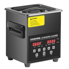 CREWORKS 2L Digital Ultrasonic Cleaner for Glasses Retainer Jewelry 200W Heater