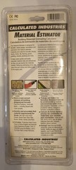 Calculated Industries Building Material Estimator Yellow Dual Solar Powered New