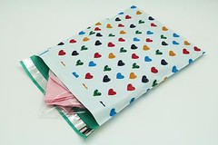 1000 10×13 Colorful Hearts Designer Poly Mailers Envelopes Boutique Custom Bags