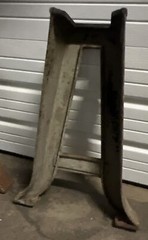 Vintage “The National Supply Co” Toledo Ohio Cast Iron Pair Of Legs Off Lathe