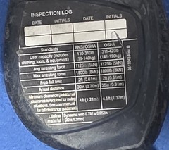 3M DBI-SALA Nano-Lok 3100548 Personal Self-Retracting Lifeline 4ft