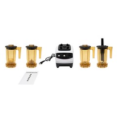1200ml Tea Brewing Machine Juice Shakes Mixer W/ 4 Cups Smoothie Drink Blender